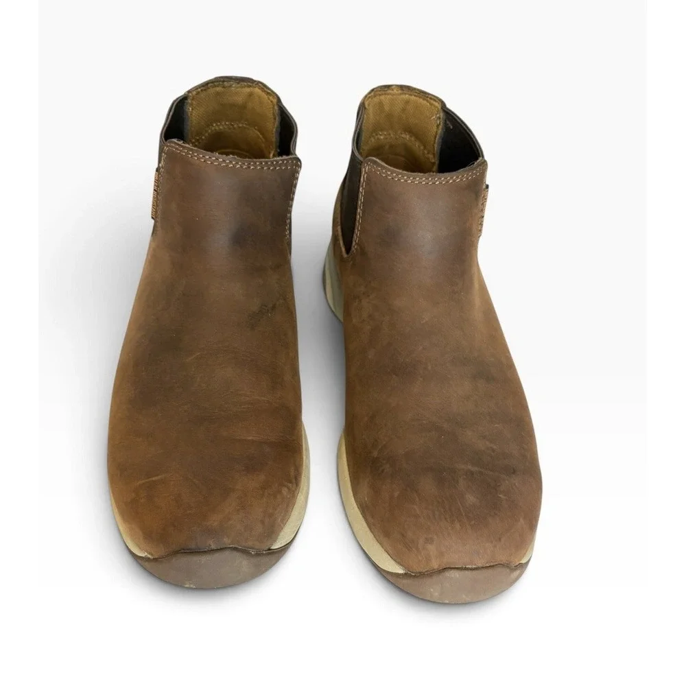 CARHARTT Force Romeo Mens 9 W Brown Water-Resistant Leather Safety Toe Boots